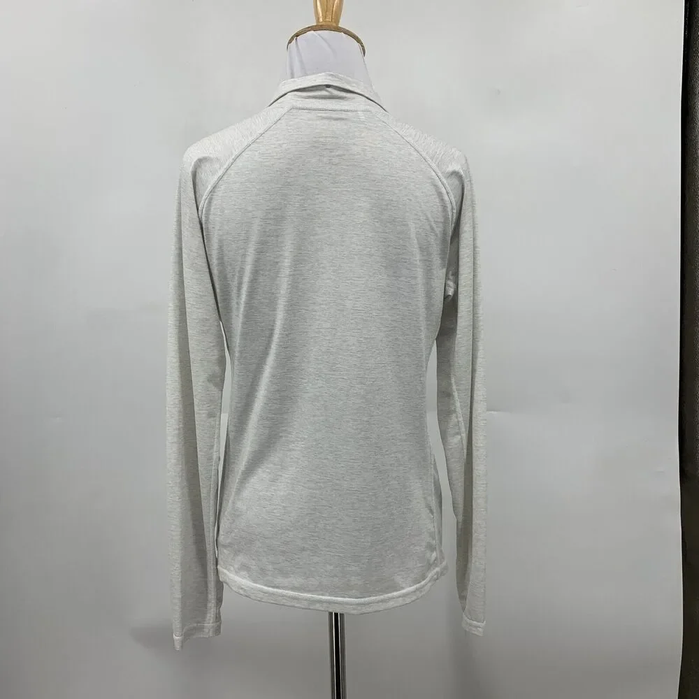 Straight Down Golf Shirt Womens Small Quarter Zip Long Sleeve Ruched Chest Top